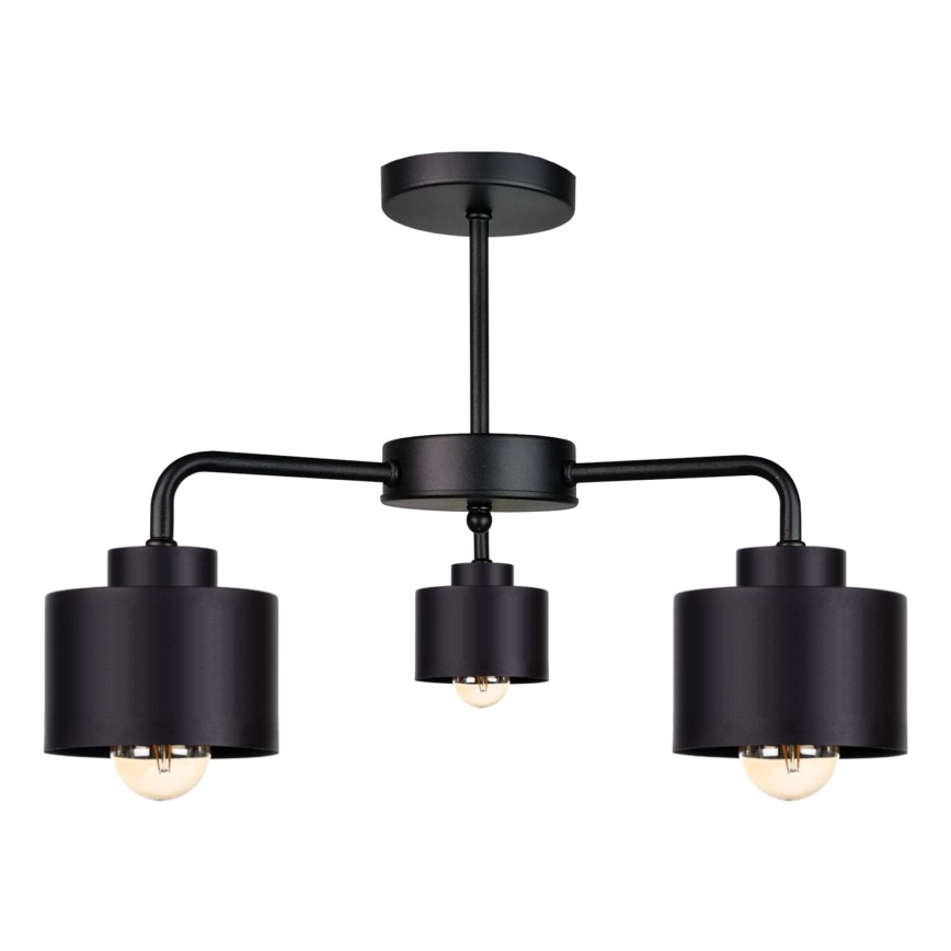 Bevestigde hanglamp SIMPLY BLACK 3xE27/60W/230V