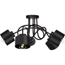 Bevestigde hanglamp SIMPLY BLACK 5xE27/60W/230V
