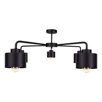 Bevestigde hanglamp SIMPLY BLACK 5xE27/60W/230V