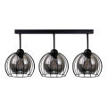 Bevestigde hanglamp SOLO BLACK 3xE27/60W/230V