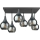Bevestigde hanglamp SOMA 6xE27/60W/230V zwart/gerookt zwart