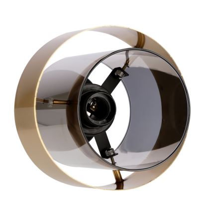 Bevestigde hanglamp SPIEGA 1xE27/60W/230V goud/zwart