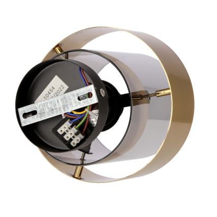 Bevestigde hanglamp SPIEGA 1xE27/60W/230V goud/zwart