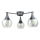 Bevestigde hanglamp STAR 3xE27/60W/230V zwart/doorzichtig