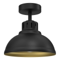 Bevestigde hanglamp SVEN 1xE27/15W/230V zwart/goud
