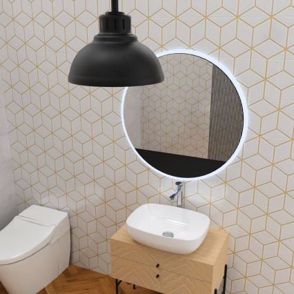 Bevestigde hanglamp SVEN 1xE27/15W/230V zwart