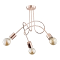 Bevestigde hanglamp TANGO 3xE27/15W/230V koper