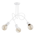 Bevestigde hanglamp TANGO 3xE27/15W/230V wit