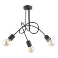 Bevestigde hanglamp TANGO 3xE27/15W/230V zwart
