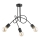 Bevestigde hanglamp TANGO 3xE27/15W/230V zwart