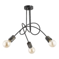 Bevestigde hanglamp TANGO 3xE27/15W/230V zwart