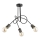 Bevestigde hanglamp TANGO 3xE27/15W/230V zwart