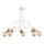Bevestigde hanglamp TANGO 5xE27/15W/230V wit/goud