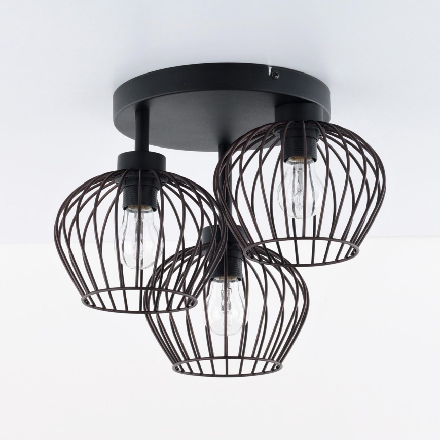 Bevestigde hanglamp TINA 3xE27/15W/230V