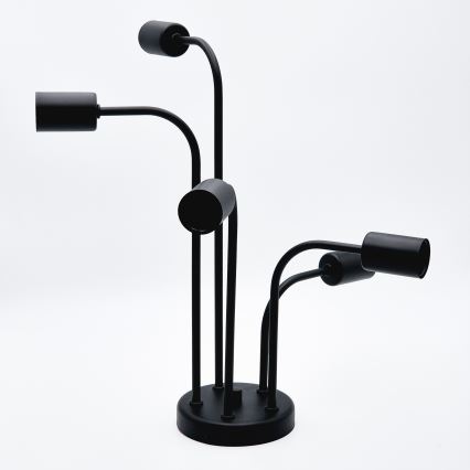 Bevestigde hanglamp TRINITY 5xE27/15W/230V zwart