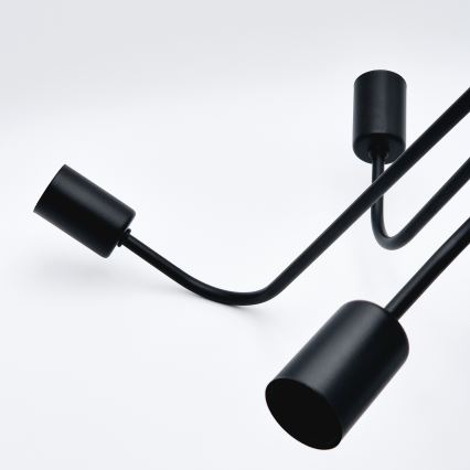 Bevestigde hanglamp TRINITY 5xE27/15W/230V zwart