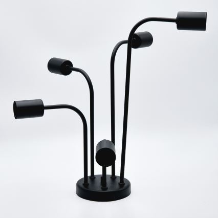 Bevestigde hanglamp TRINITY 5xE27/15W/230V zwart