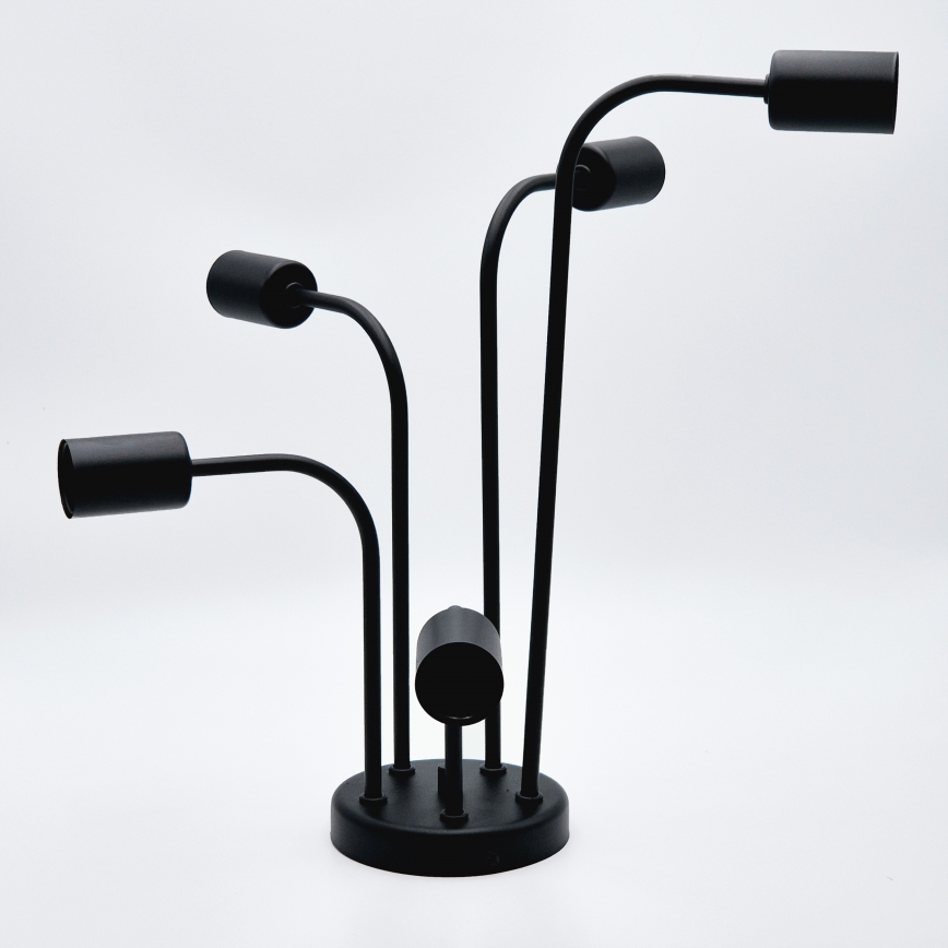 Bevestigde hanglamp TRINITY 5xE27/15W/230V zwart