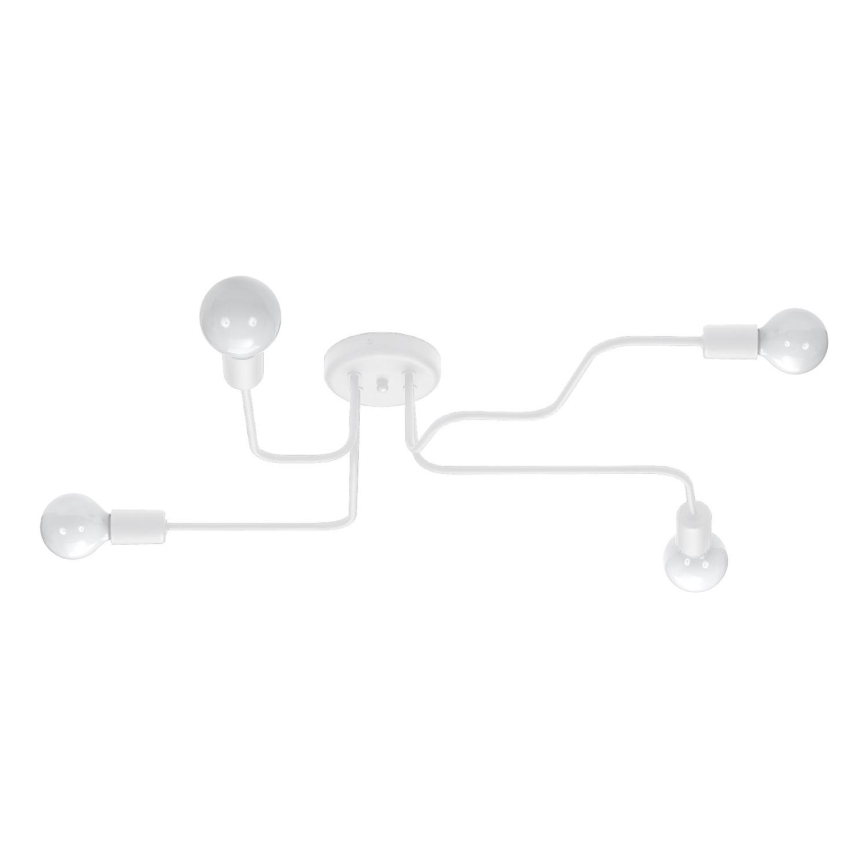 Bevestigde hanglamp VECTOR 4xE27/15W/230V wit