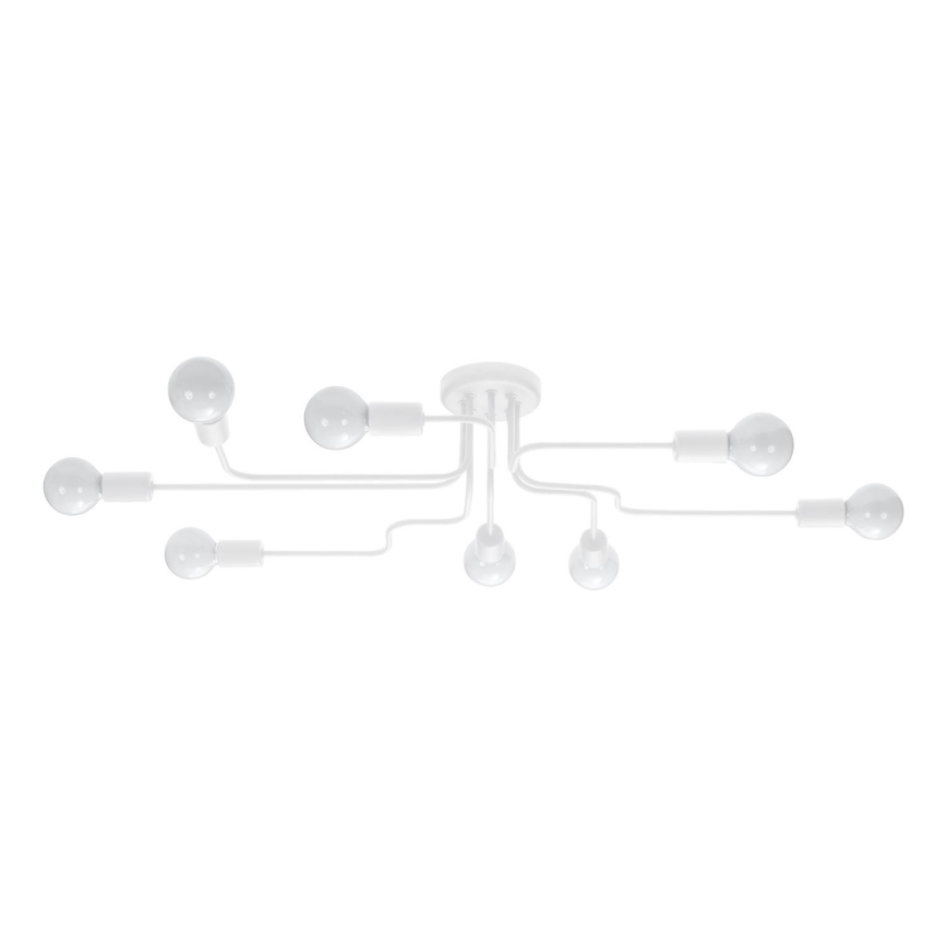 Bevestigde hanglamp VECTOR 8xE27/15W/230V wit