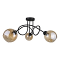 Bevestigde hanglamp VENUS BLACK 3xE27/60W/230V