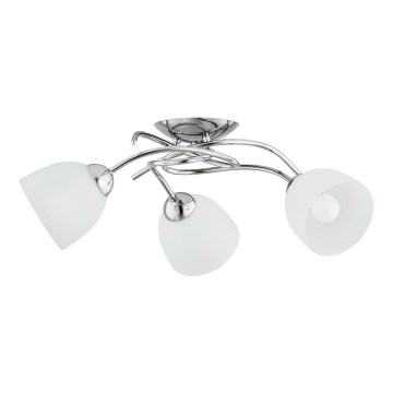 Bevestigde hanglamp VERWIL 3xE27/15W/230V glanzend chroom
