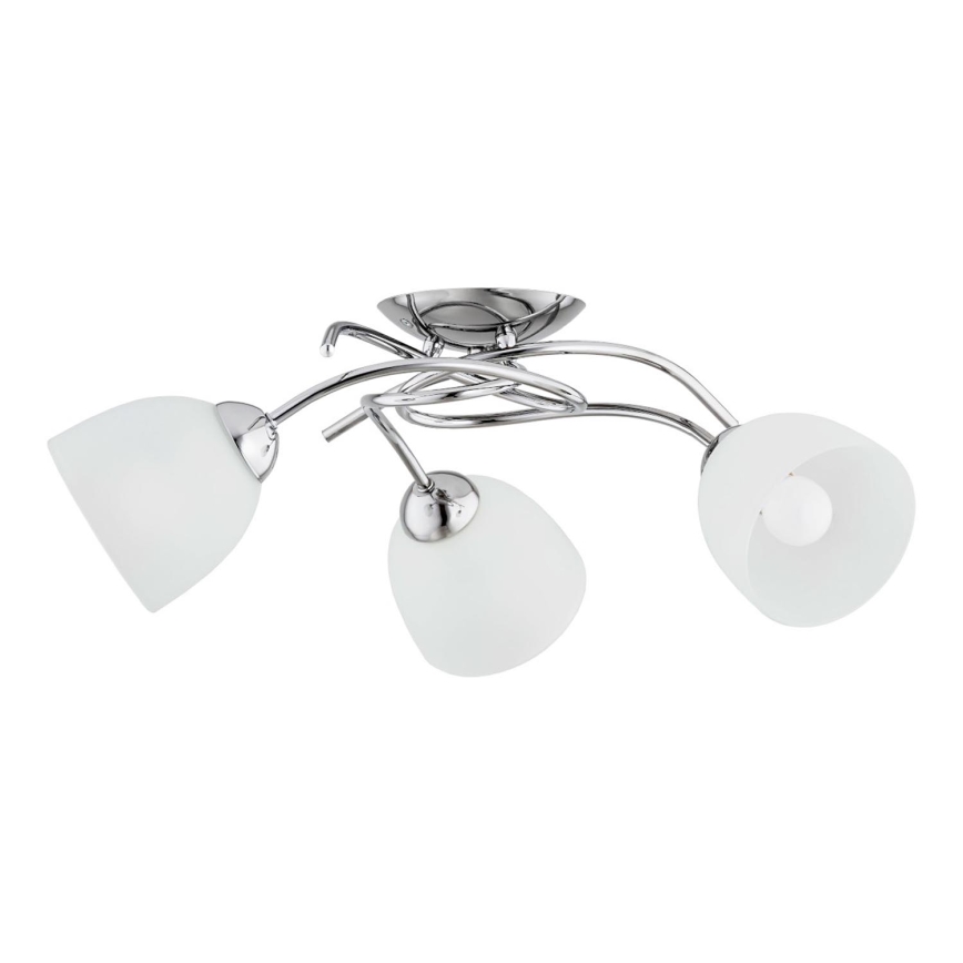Bevestigde hanglamp VERWIL 3xE27/15W/230V glanzend chroom