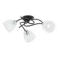 Bevestigde hanglamp VERWIL 3xE27/15W/230V zwart