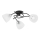 Bevestigde hanglamp VERWIL 3xE27/15W/230V zwart