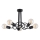 Bevestigde hanglamp WINGO 5xE27/15W/230V zwart