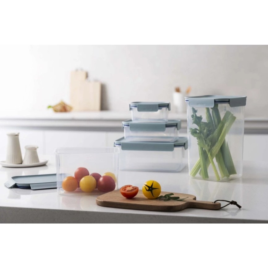 Bewaarbak CLASSIC PLUS 420 ml blauw/helder