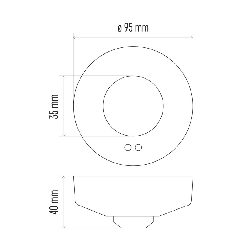 Bewegingssensor microgolven MW B 360° 1200W/230V wit