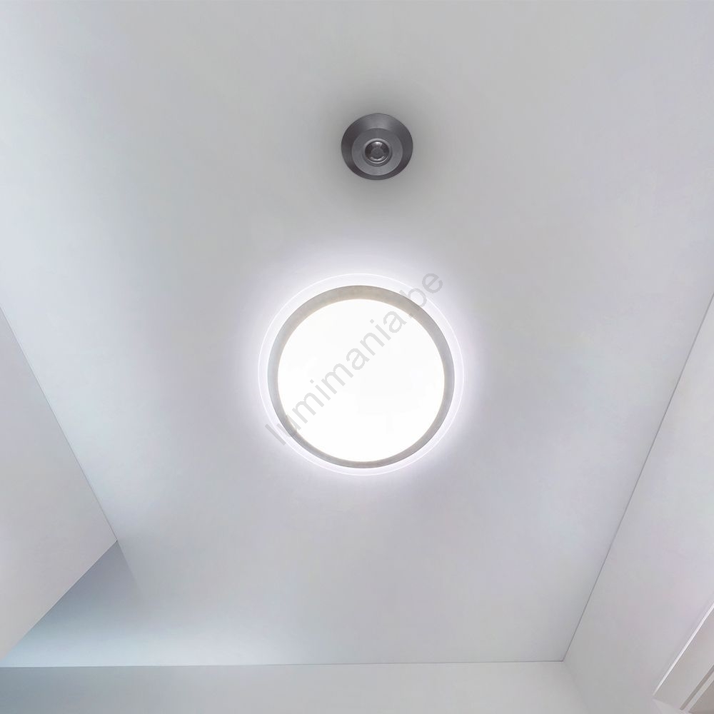 Klemko Aanwezigheiddetector plafond Inbouw PIR LED 800W diameter Zwart (870472) kopen