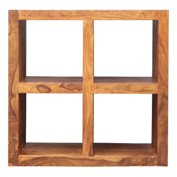 Bibliothèque GANI 90x90 cm bois massif/palissandre
