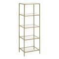 Bibliothèque GLASY 40x125x30 cm dorée