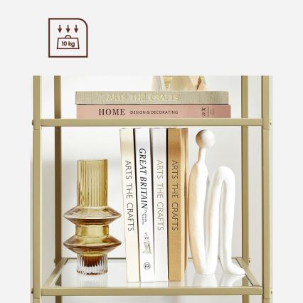 Bibliothèque GLASY dorée
