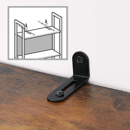 Bibliothèque NAVARO brun/noir