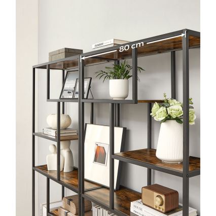 Bibliothèque NAVARO marron/noir