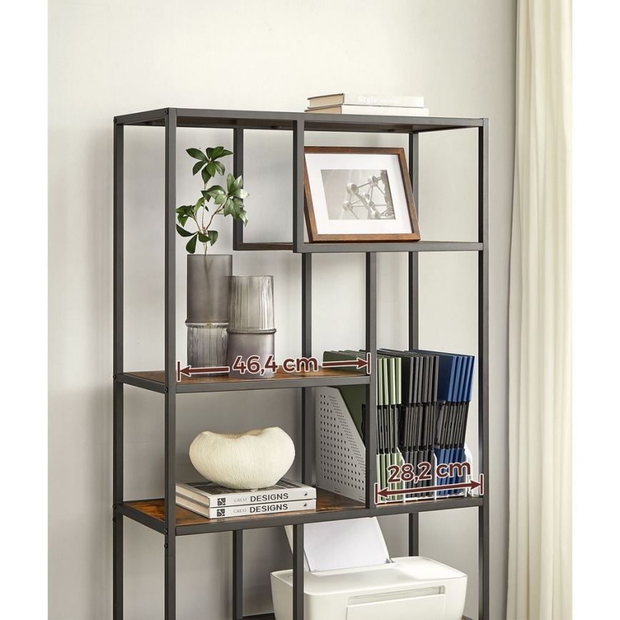 Bibliothèque NAVARO marron/noir