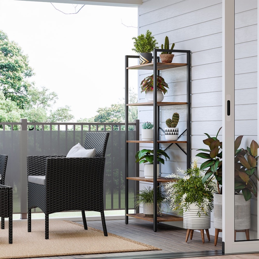 Bibliothèque NAVARO marron/noir