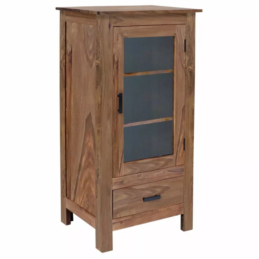 Bibliothèque RAMI 120x60 cm bois massif/palissandre