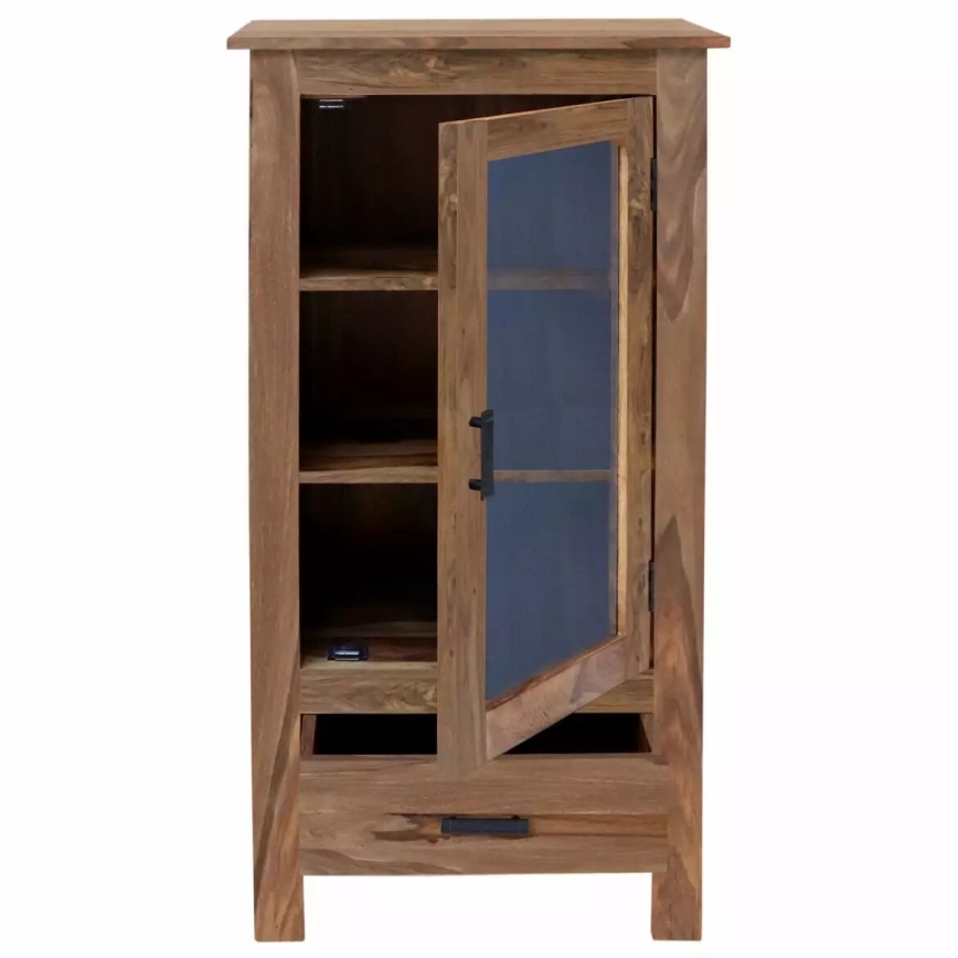 Bibliothèque RAMI 120x60 cm bois massif/palissandre