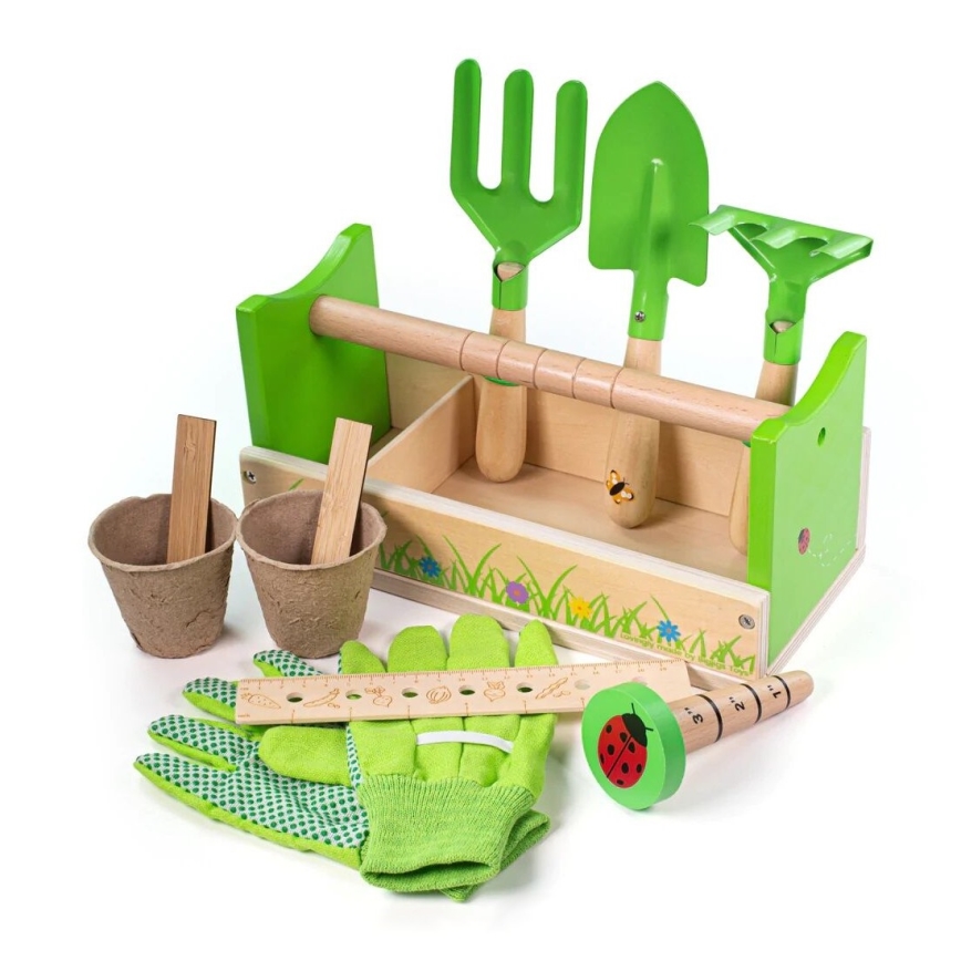 Bigjigs Toys - Tuinset in een krat