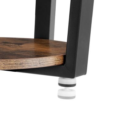Bijzettafel ELDUR bruin/zwart