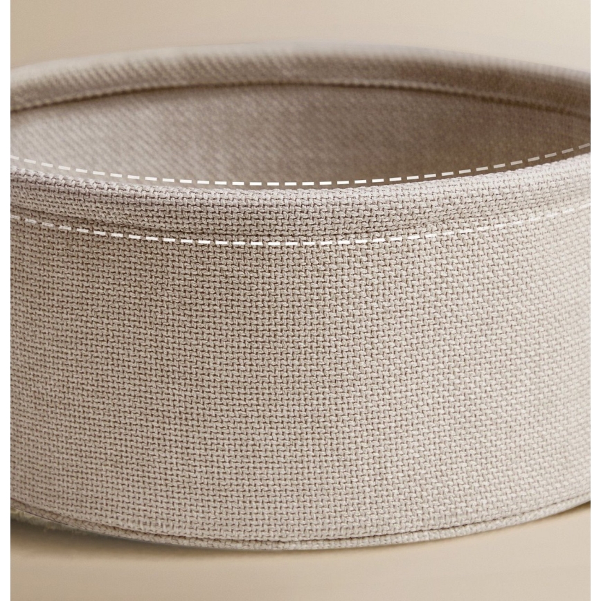 Bijzettafel met ingebouwde stopcontacten en USB-poorten NOIRA beige/wit