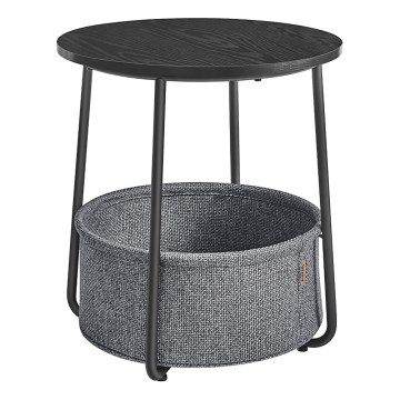Bijzettafel NOIRA zwart/grijs