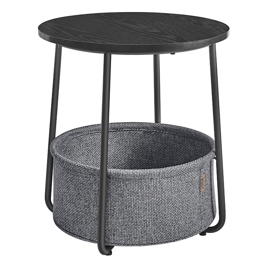 Bijzettafel NOIRA zwart/grijs
