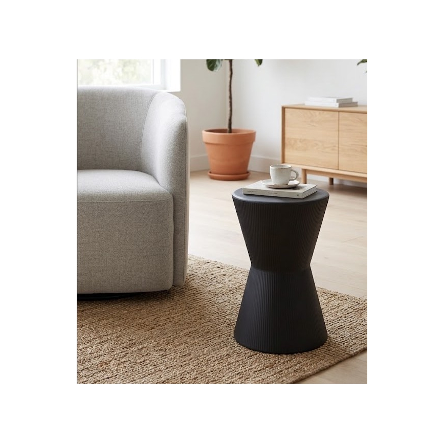 Bijzettafel PETIT Ø 29 cm zwart