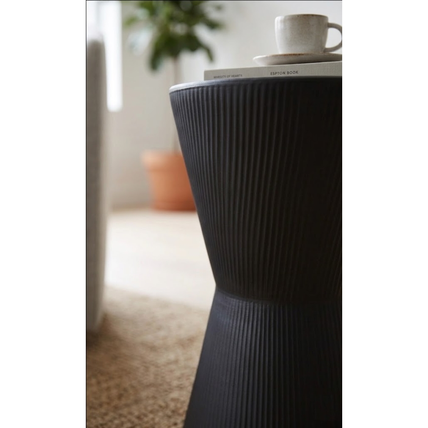 Bijzettafel PETIT Ø 29 cm zwart
