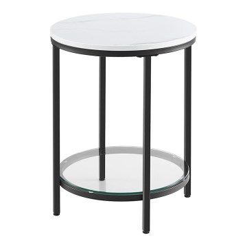 Bijzettafel SID zwart/wit